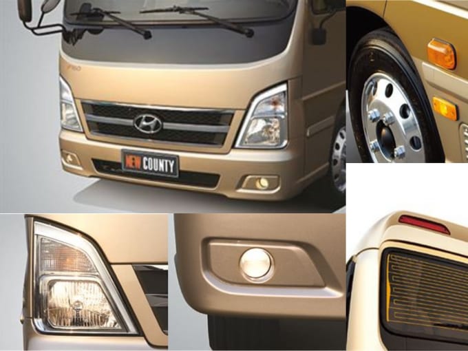 Ngoại thất Hyundai County 29 chỗ