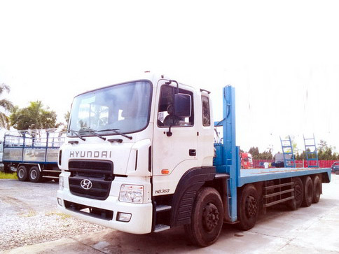 Xe fooc nâng đầu chở máy Hyundai HD360