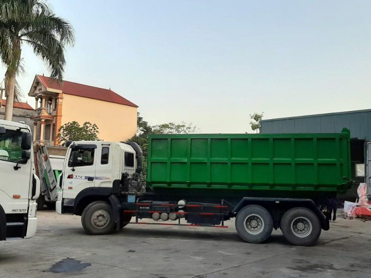 Xe Ô tô chở rác thùng rời Hooklift Hyundai HD260 Euro 5 - 22m3