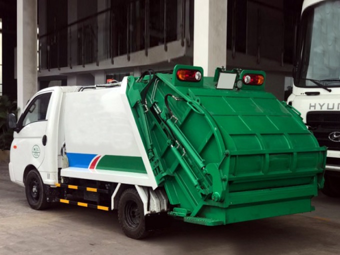 Xe ép rác 2.2m3 Hyundai H150 | Xe tải cuốn ép chở rác Hyundai 1.5 tấn